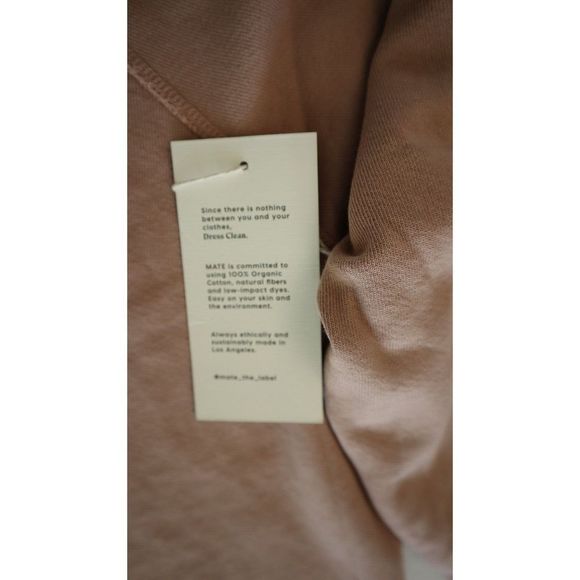 Mate the Label 748ROS3X Women's Sz 3X Rose Organic Terry Raglan Sweatshirt $120 - Picture 5 of 7